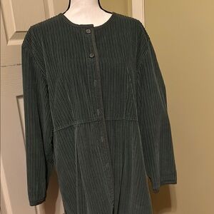J.Jill Green Corduroy Jacket